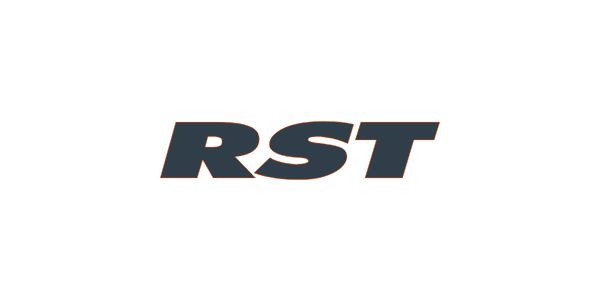 Das RST-Logo symbolisiert die Zusammenarbeit von Linbo Transportation Tech mit der renommierten Marke für Hochleistungsfederungssysteme in Elektrofahrzeugen.